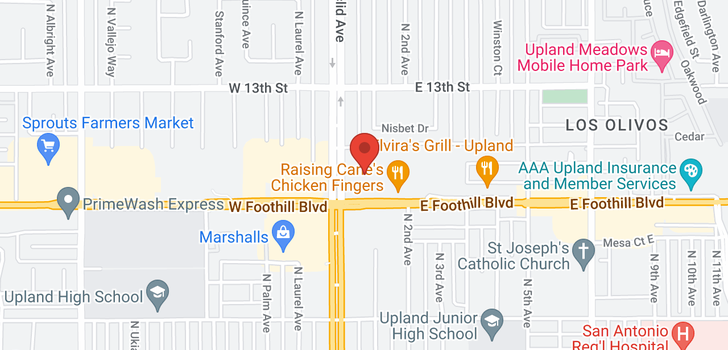 map of 65 e Foothill Blvd Upland, CA 91786